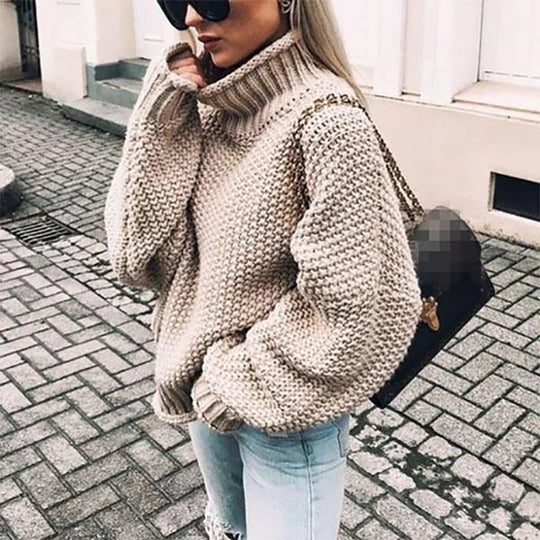 ELODIE | PULLOVER MIT HALBHOHEM KRAGEN