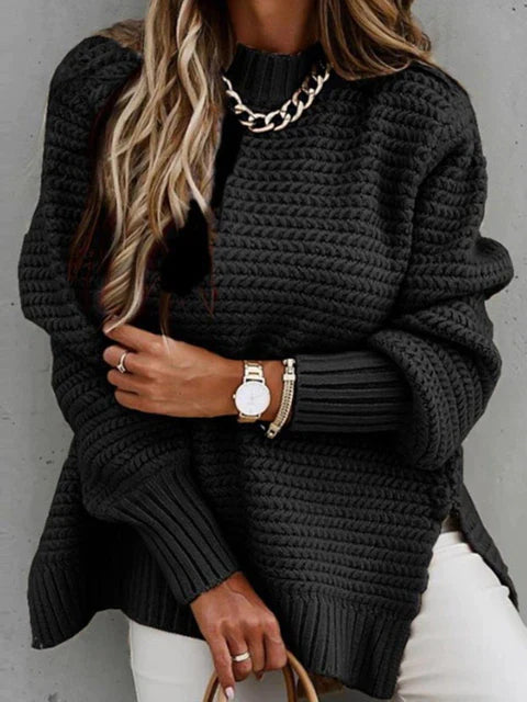Caraleena | Der neue halbhohe Halsausschnitt Elegante Pullover-Oberteile