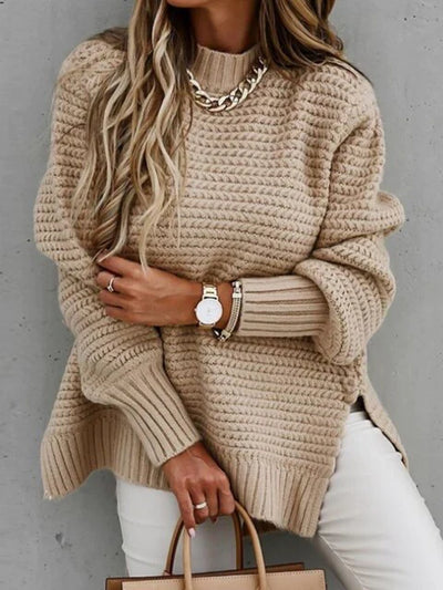 Caraleena | Der neue halbhohe Halsausschnitt Elegante Pullover-Oberteile