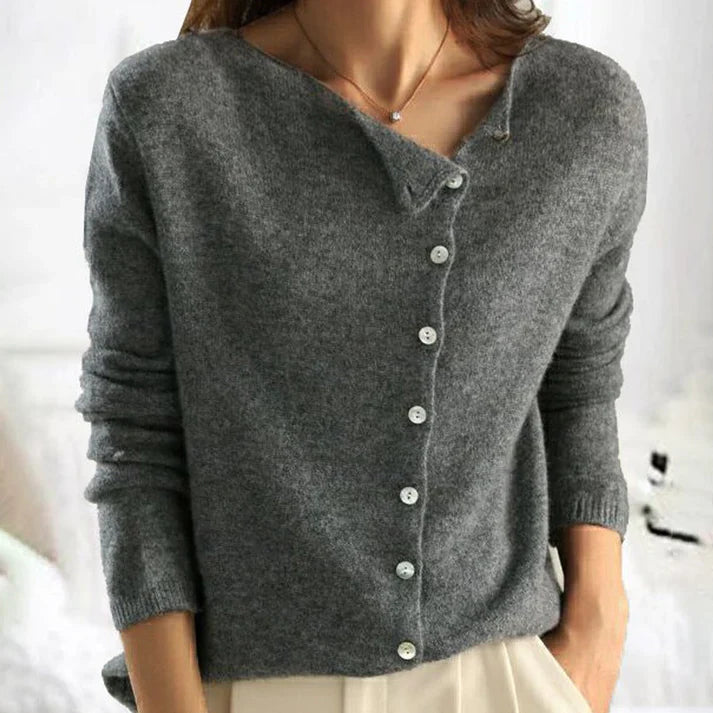 Lia | Einfacher Langärmeliger Pullover für Damen
