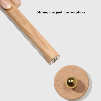 SpinStrahl™ Drehbare Lampe aus Holz