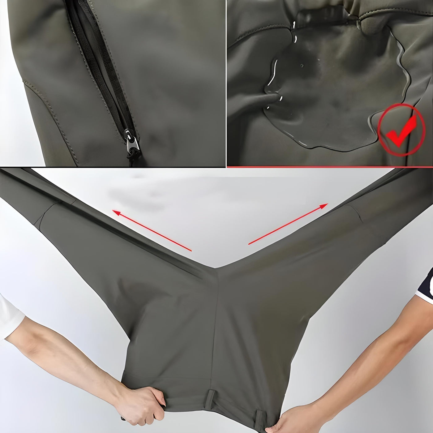 Damen Wanderhose | Wasserdicht & Fleece-gefüttert | Outdoor Trekkinghose mit Taschen & elastischen Beinabschlüssen